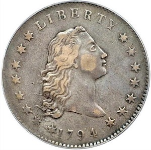 Rare 1794 Flowing Hair dollar photos