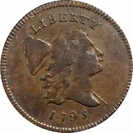 Photos 1795 Liberty Cap Right half cent, Lettered Edge, Pole
