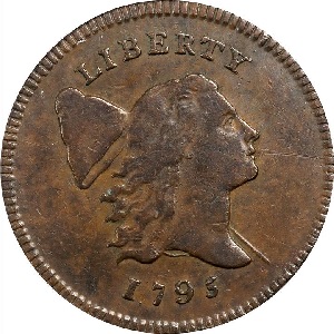 Photos 1795 Liberty Cap Right half cent, Lettered Edge, Pole