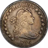 1796 Draped Bust Small Eagle, 16 Stars photos