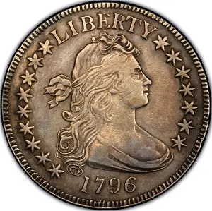 1796 Draped Bust Small Eagle, 16 Stars photos