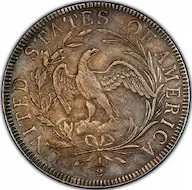 Classic rarity 1796 Draped Bust Small Eagle half dollar, 16 Stars