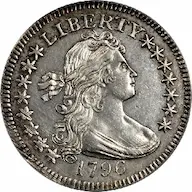 1796 Draped Bust Small Eagle quarter images