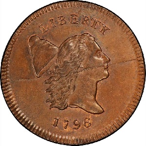 1796 Liberty Cap Right half cent, No Pole photos