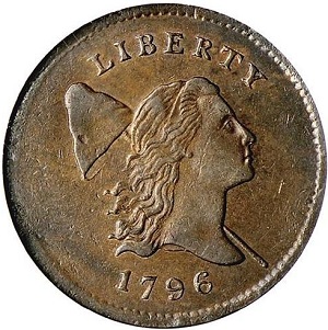 1796 Liberty Cap Right half cent, w/Pole