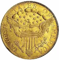 Gold 1797 Capped Bust, Large Eagle $10 Eagle value