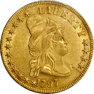 1797 Capped Bust, Small Eagle $10 eagle