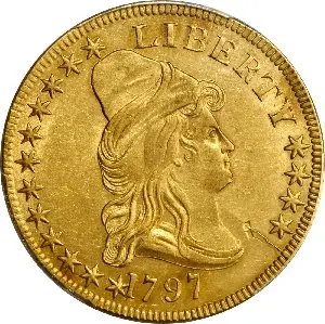 1797 Capped Bust, Small Eagle $10 eagle