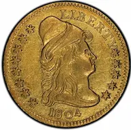 1804 Capped Bust $2.50 quarter eagle, 13 star reverse photos