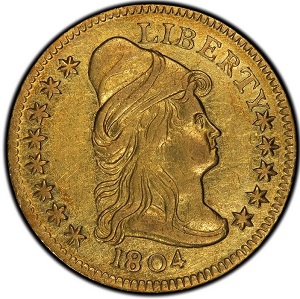 1804 Capped Bust $2.50 quarter eagle, 13 star reverse photos