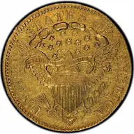 Rare, early U.S. gold 1804 Capped Bust quarter eagle, 13 Star reverse