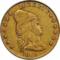 1805 Capped Bust $2.50 quarter eagle