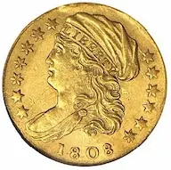 1808 Capped Draped Bust $2.50 quarter eagle images