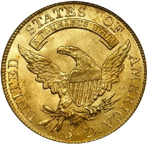 1812 Capped Draped Bust $5 half eagle value trends