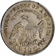 Common Date 1827 Capped Bust Dime