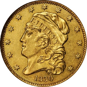 1830 Capped Head Half Eagle Large 5D pics