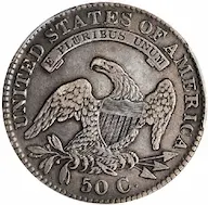 Common Date 1831 Capped Bust half dollar: Value trend comparison to key dates.