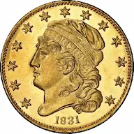 1831 Capped Head Half Eagle Large 5D