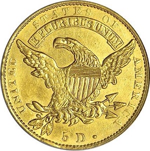 1832 Capped Head Half Eagle key date
