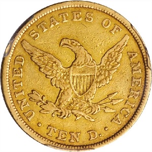 Rare 1838 Coronet $10 Eagle gold coin
