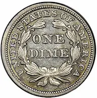 Pricing history of the 1846 Seated Liberty dime