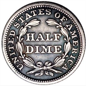 1846 Seated Liberty half dime price history