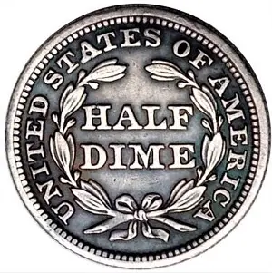 1846 Seated Liberty half dime price history