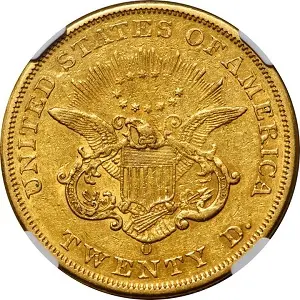 Rare New Orleans Mint gold coin 1850-O Coronet $20 double eagle