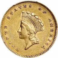 1854 Type 2 Gold Dollar photos