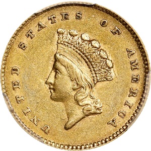 1862 Type 3 Gold Dollar photos
