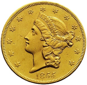 1855-O Coronet Twenty Dollar Double Eagle images