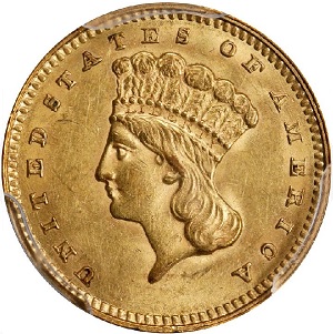 1862 Type 3 Gold Dollar photos