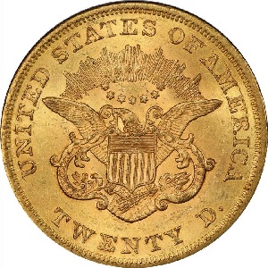 1864 Coronet $20 double eagle values