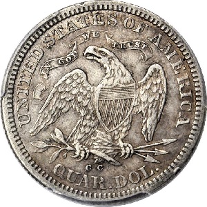 Value trend analysis 1871-CC Seated Liberty quarter