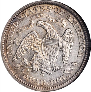 1871-S Seated Liberty quarter price history