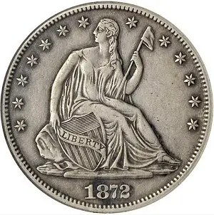 1872-CC Seated Liberty half dollar images