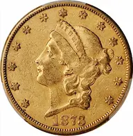 1873-CC Coronet $20 double eagle images