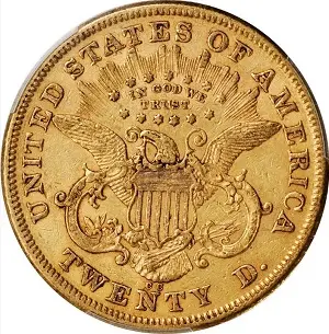 Carson City gold 1873-CC Coronet $20 double eagle values