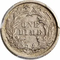 key date value trends rare 1874-CC Seated Liberty dime