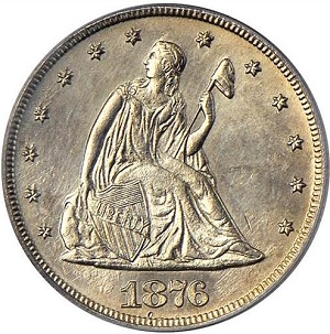 1876-CC Seated Liberty 20 cent coin photos