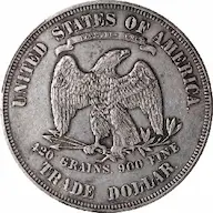 The 1876 Trade dollar is a relatively common coin in the Trade dollar series.