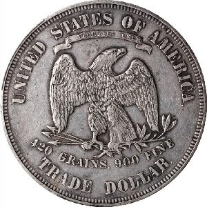 The 1876 Trade dollar is a relatively common coin in the Trade dollar series.
