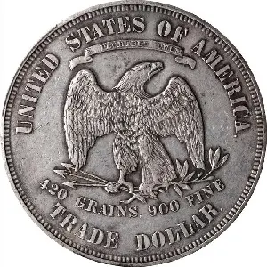 The 1876 Trade dollar is a relatively common coin in the Trade dollar series.