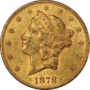 1878-CC Coronet $20 double eagle pics