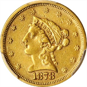 1878-S Coronet $2.50 quarter eagle