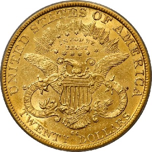 Rare Carson City gold coin: 1879-CC Coronet $20 double eagle