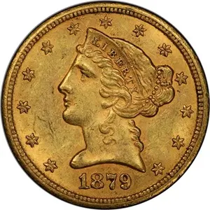 1879-CC Five Dollar Half Eagle images