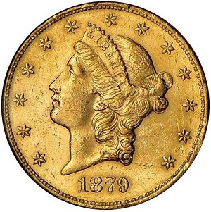 1879-O Coronet $20 double eagle photos