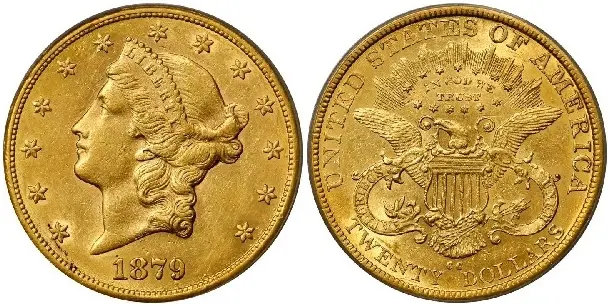 Even a rare coin of high potential, such as this Coronet 1879-CC double eagle, can have its ups and downs.