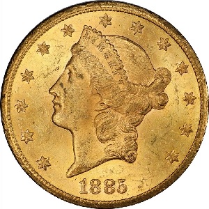 1885-CC Coronet Double Eagle photo